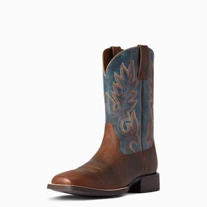 Men's Ariat Layton Western Boots Brown | DSXL-48129