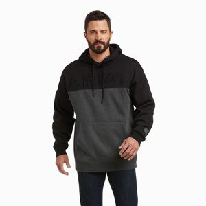 Men's Ariat Lifted Hoodie Black | BPLT-93702