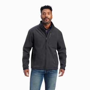 Men's Ariat Logo 2.0 Patriot Softshell Water Resistant Jackets Grey | MCNH-83925