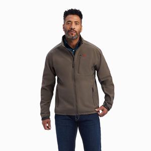 Men's Ariat Logo 2.0 Softshell Jackets Brown | MFWU-18046