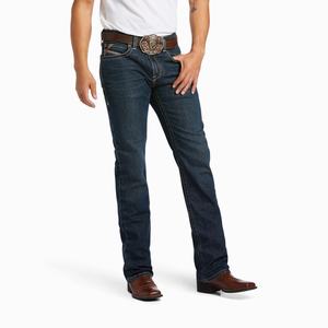 Men's Ariat M2 Traditional Relaxed Stretch Gage Stackable Cut Straight-Fit Jeans Multicolor | XYIQ-21974