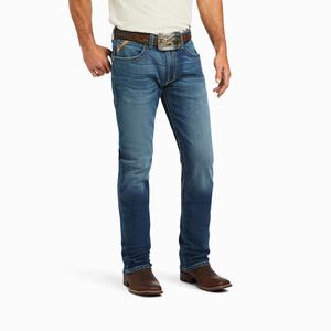 Men's Ariat M4 Relaxed Stretch Marshall Straight-Fit Jeans Multicolor | KEUD-89357