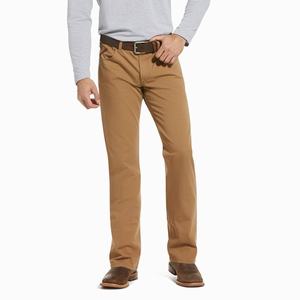 Men's Ariat M5 Slim Stretch Boone Pants Khaki | XSUB-31750