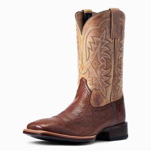 Men's Ariat Night Life Ultra Western Boots Red | OHCB-61524