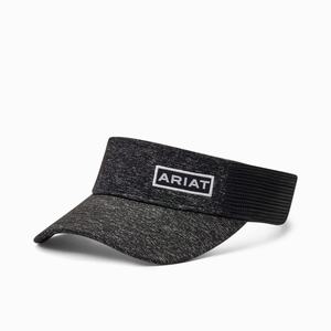 Men's Ariat Offset Logo Hats Black | GZUI-58096