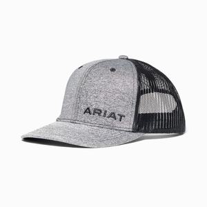 Men's Ariat Offset Logo Hats Black | TBPL-90615