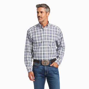 Men's Ariat Pro Series Brady Classic Fit Shirts White | ZPLM-63590