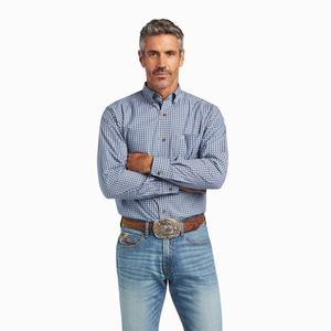 Men's Ariat Pro Series Faron Fitted Shirts Multicolor | FZKM-74138