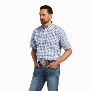 Men's Ariat Pro Series Fred Classic Fit Shirts White | IKYO-18796