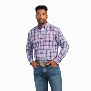 Men's Ariat Pro Series Matthew Classic Fit Shirts White | GKDF-81097