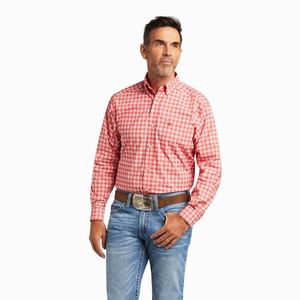 Men's Ariat Pro Series Teddy Stretch Classic Fit Shirts Multicolor | HKBF-94051