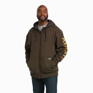 Men's Ariat Rebar All-Weather Full Zip Hoodie Multicolor | PBOT-34752