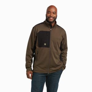 Men's Ariat Rebar Dri-Tech DuraStretch Fleece Hybrid Hoodie Multicolor | IOCS-35486