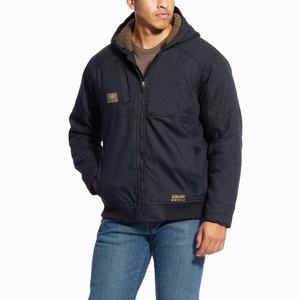 Men's Ariat Rebar DuraCanvas Jackets Black | AXVK-59047