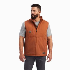 Men's Ariat Rebar DuraCanvas Jackets Copper | SEWZ-41567