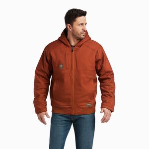 Men's Ariat Rebar DuraCanvas Jackets Copper | SOEG-97840