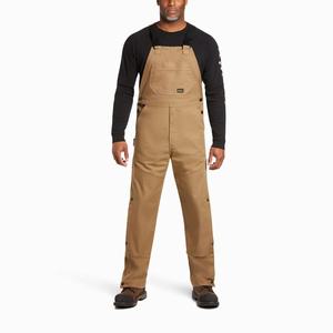 Men's Ariat Rebar Duracanvas Unlined Pants Khaki | IOLR-94275