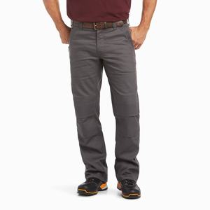 Men's Ariat Rebar M4 Relaxed DuraStretch Canvas Utility Cut Pants Grey | IEYB-50619