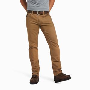 Men's Ariat Rebar M7 DuraStretch Made Tough Pants Khaki | QWTK-86437