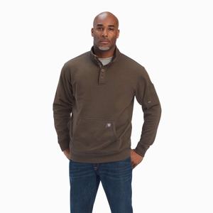 Men's Ariat Rebar Overtime Fleece Hoodie Multicolor | CIFS-08149