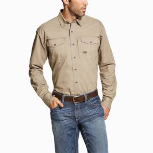 Men's Ariat Rebar Workman Shirts Multicolor | VAPC-28395