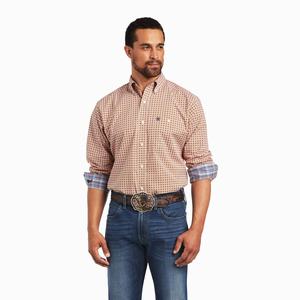 Men's Ariat Relentless Braiding Stretch Classic Fit Shirts Multicolor | BKAR-47918