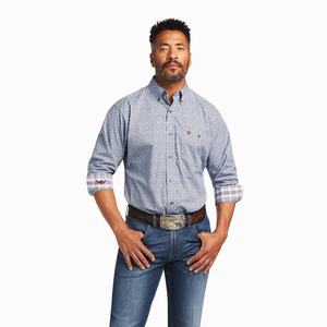 Men's Ariat Relentless Indomitable Stretch Classic Fit Shirts Multicolor | QHJN-05193