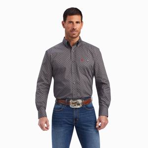 Men's Ariat Relentless Steadfast Stretch Classic Fit Shirts Multicolor | ZEAP-10845