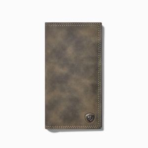 Men's Ariat Rodeo Logo Wallets Grey | ZBGM-78421