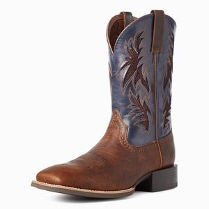 Men's Ariat Sport Cool VentTEK Western Boots Brown | UKAB-69714