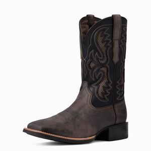 Men's Ariat Sport Fresco VentTEK Western Boots Brown | JGRF-94180