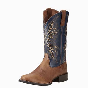 Men's Ariat Sport Horseman Western Boots Beige | DZFK-06723