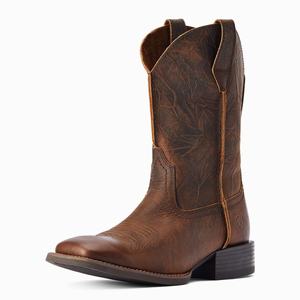 Men's Ariat Sport Rambler Dress Boots Brown | YRUK-89471