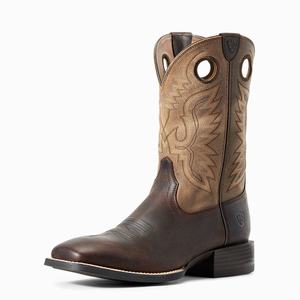 Men's Ariat Sport Ranger Western Boots Brown / Brown | RBWX-75694