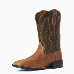 Men's Ariat Sport Riggin Western Boots Brown | YHJE-37629