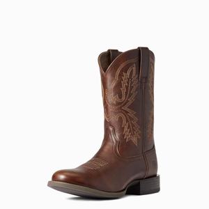 Men's Ariat Sport Stratten Western Boots Brown | IGTS-29045