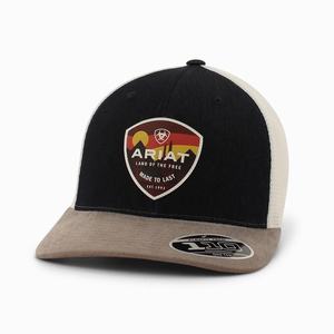 Men's Ariat Sunset Patch Hats Blue | USWF-54967