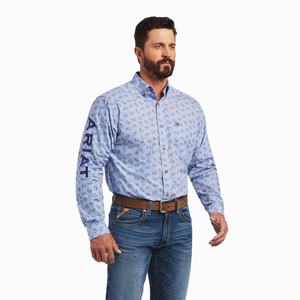 Men's Ariat Team Farran Classic Fit Shirts Multicolor | ZOBT-31960