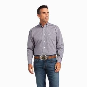 Men's Ariat Tenzin Stretch Classic Fit Shirts Multicolor | IBPG-57940