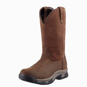 Men's Ariat Terrain Pull On Waterproof Riding Boots Brown | RFQT-70698