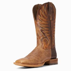 Men's Ariat Toledo Western Boots Beige | PZNT-80732