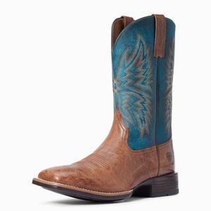 Men's Ariat Valor Ultra Western Boots Dark Brown | NFES-62840