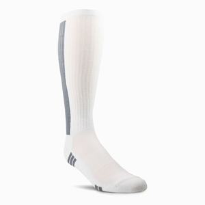 Men's Ariat VentTEK Over the Calf Performance 2 Pair Pack Socks White | FWOM-61953