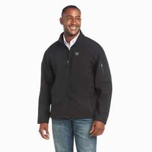 Men's Ariat Vernon 2.0 Softshell Jackets Black | DLGY-02546