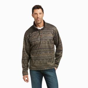 Men's Ariat Wesley Hoodie Brown | SLMF-83062