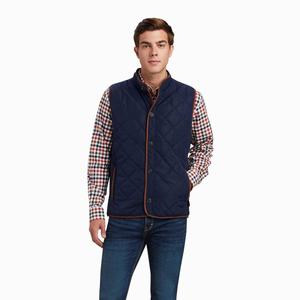 Men's Ariat Woodside Jackets Navy | BOTE-29576