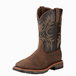 Men's Ariat WorkHog Waterproof Waterproof Boots Brown | LKEB-38024