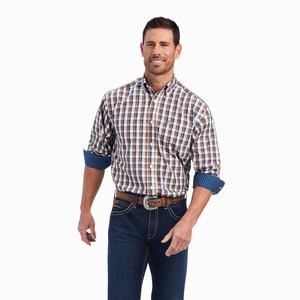 Men's Ariat Wrinkle Free Scout Classic Fit Shirts Multicolor | SDAM-68371