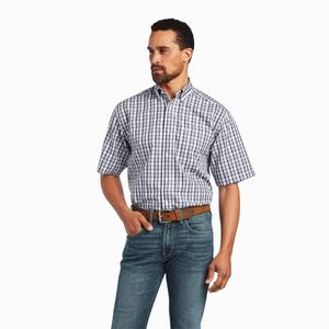 Men's Ariat Wrinkle Free Yash Classic Fit Shirts White | HWKP-31795