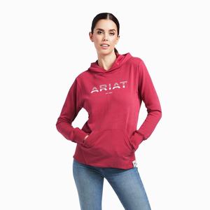 Women's Ariat 3D Logo 2.0 Hoodie Red | WVHI-43192